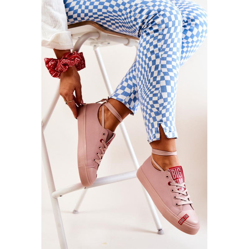 Dámska veľká hviezda JJ274167 Pink Sneakers - Odtiene ružovej
