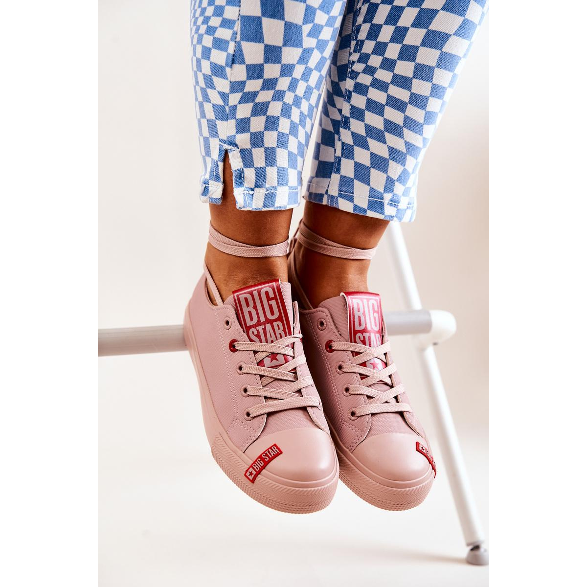 Dámska veľká hviezda JJ274167 Pink Sneakers - Odtiene ružovej