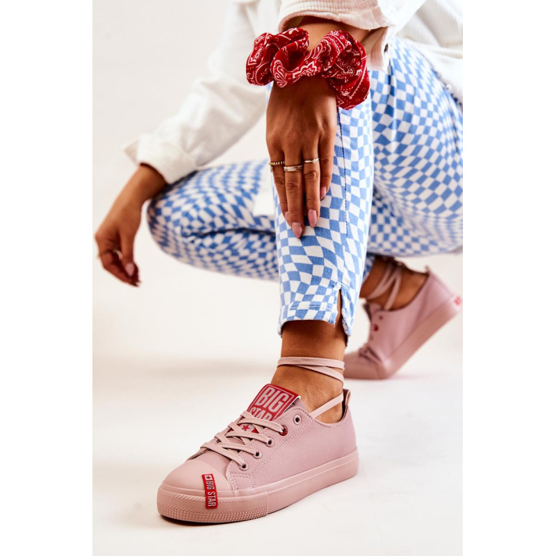 Dámska veľká hviezda JJ274167 Pink Sneakers - Odtiene ružovej