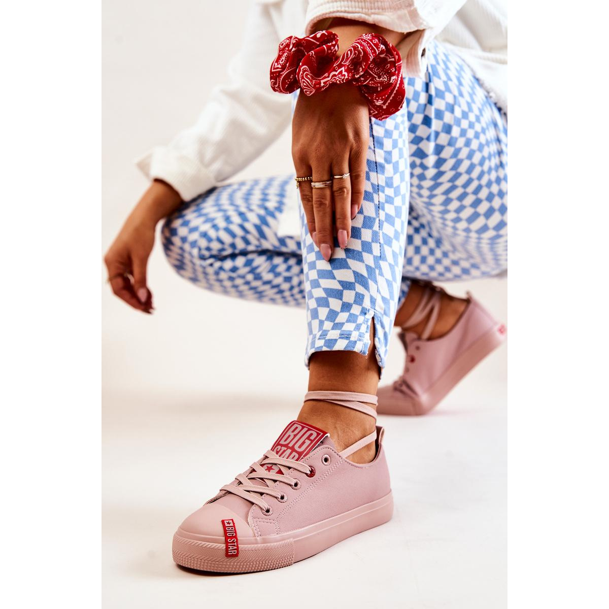 Dámska veľká hviezda JJ274167 Pink Sneakers - Odtiene ružovej