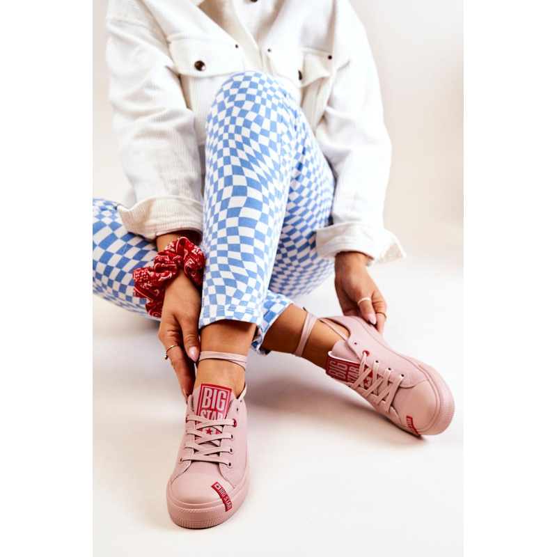 Dámska veľká hviezda JJ274167 Pink Sneakers - Odtiene ružovej