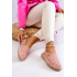 Dámska Polka Dot Espadrilles veľká hviezda JJ274869 ružová - Odtiene ružovej