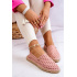 Dámska Polka Dot Espadrilles veľká hviezda JJ274869 ružová - Odtiene ružovej