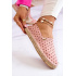 Dámska Polka Dot Espadrilles veľká hviezda JJ274869 ružová - Odtiene ružovej