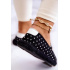 Ženská polka dot espadrilles veľká hviezda jj274867 čierna - Čierna