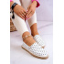 Ženská polka dot espadrilles veľká hviezda jj274870 biela - Biela