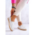 Ženská polka dot espadrilles veľká hviezda jj274870 biela - Biela
