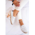 Ženská polka dot espadrilles veľká hviezda jj274870 biela - Biela
