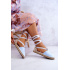 Ženské zviazané espadrilles veľká hviezda jj274863 modrá - Modrá