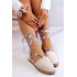 Ženské zviazané espadrilles veľká hviezda jj274862 béžová - Béžová