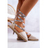 Ženské zviazané espadrilles veľká hviezda jj274862 béžová - Béžová