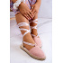 Ženské zviazané espadrilles veľká hviezda jj274864 ružová - Odtiene ružovej