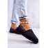 Materiál espadrilles vkĺzol veľkú hviezdu jj274878 čierna - Čierna