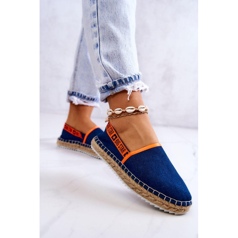 Materiály espadrilles zapôsobia na veľkú hviezdu jj274877 Navy Blue - Modrá