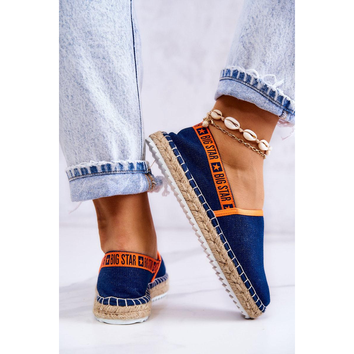 Materiály espadrilles zapôsobia na veľkú hviezdu jj274877 Navy Blue - Modrá