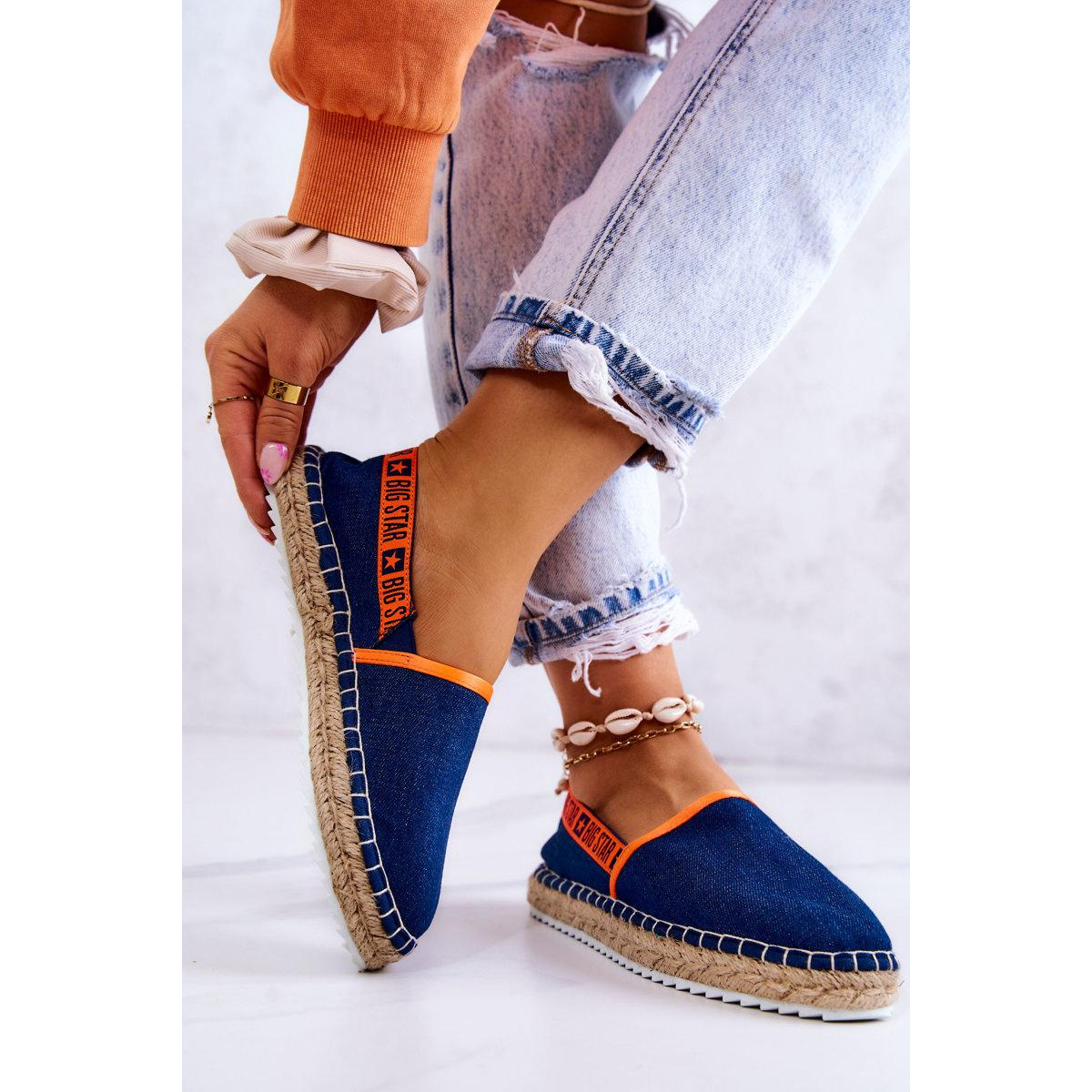 Materiály espadrilles zapôsobia na veľkú hviezdu jj274877 Navy Blue - Modrá