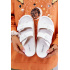 Corina Guma Flip -flops s bielym prackou - Biela