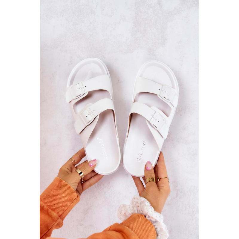 Corina Guma Flip -flops s bielym prackou - Biela