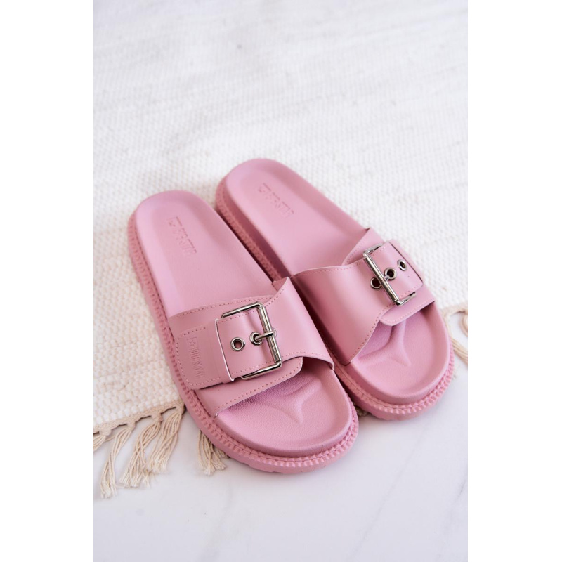 Klasické dámske papuče veľká hviezda JJ274A308 Pink - Odtiene ružovej