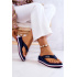 Ženské flip -flops flip -flops on kliny veľká hviezda jj274a331 NAVY BLUE - Modrá