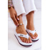 Ženské flip -flops flip -flops on kliny veľká hviezda jj274a333 biela - Biela