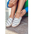 Dámska klasická espadrilles veľká hviezda JJ274959 biela - Biela