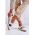 Dámska Espadrilles Ispana veľká hviezda JJ274964 Biela a námornícka modrá - Biela || Modrá