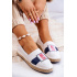 Dámska Espadrilles Ispana veľká hviezda JJ274964 Biela a námornícka modrá - Biela || Modrá