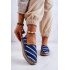 Dámska klasická espadrilles veľká hviezda JJ274960 Navy Blue - Modrá