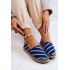 Dámska klasická espadrilles veľká hviezda JJ274960 Navy Blue - Modrá