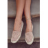Klasické dámske nahé catris Openwork Espadrilles - Béžová