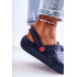 Ľahká Kroksy veľká hviezda Kroksy II275002 NAVY BLUE PLIPPERS - Modrá