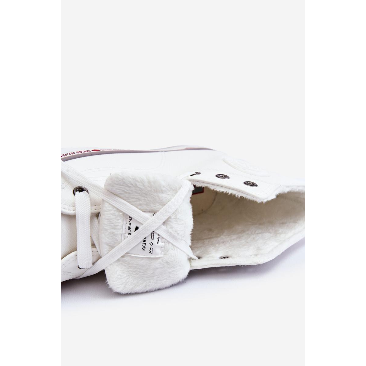 Dámske vysokohorské tenisky krížové džínsy KK2R4044C White - Biela
