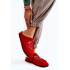 Domáca papci veľká hviezda KK276017 Red-Beige - Odtiene červenej || Béžová