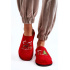 Domáca papci veľká hviezda KK276017 Red-Beige - Odtiene červenej || Béžová