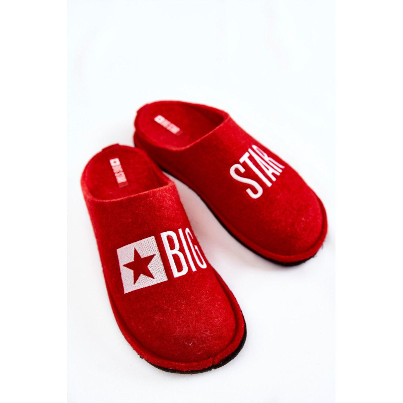 Domáce papie Big Star KK276022 Červená - Odtiene červenej
