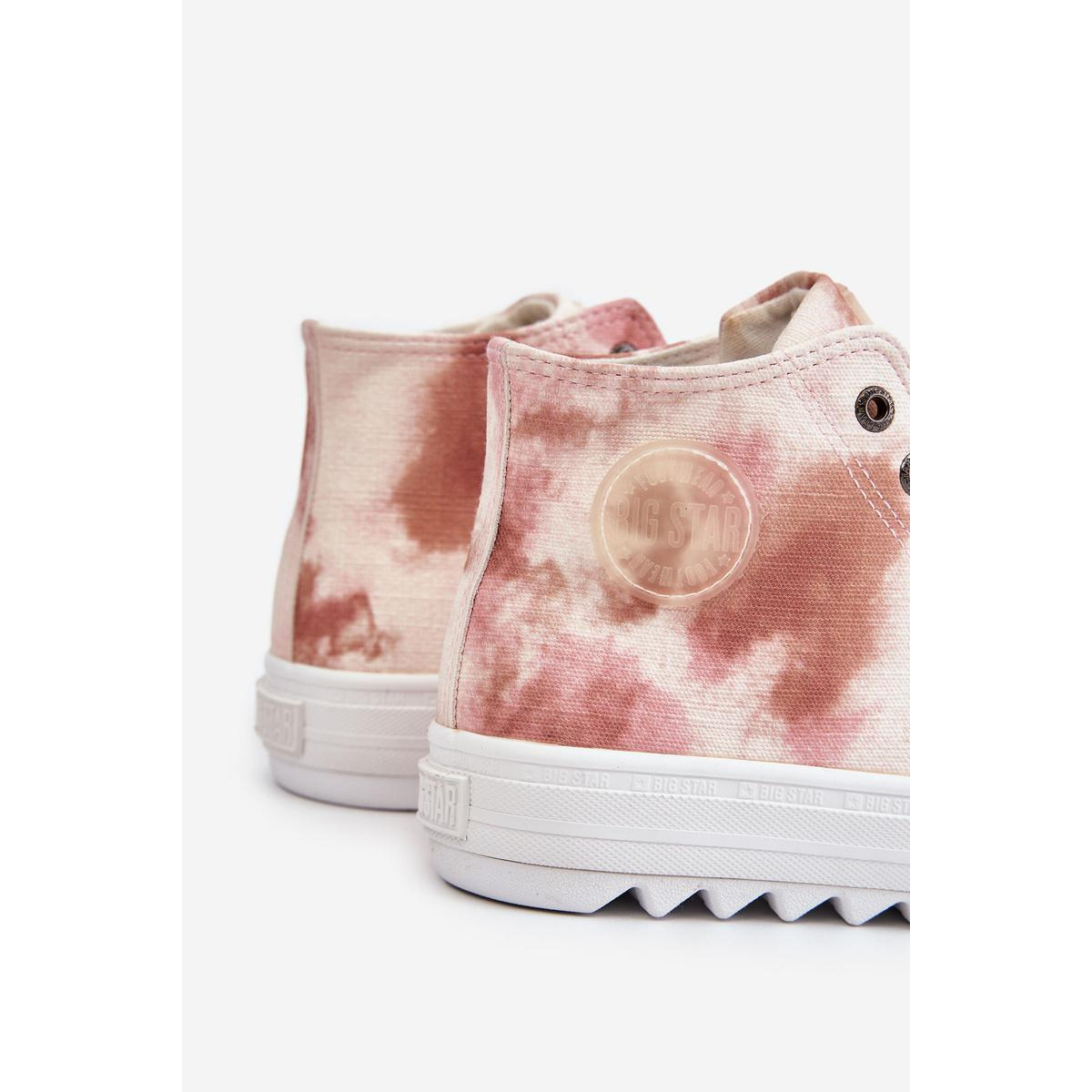 Dámska vysoká hviezda LL274048 BEIGE-PINK TASELERS - Odtiene ružovej || Béžová