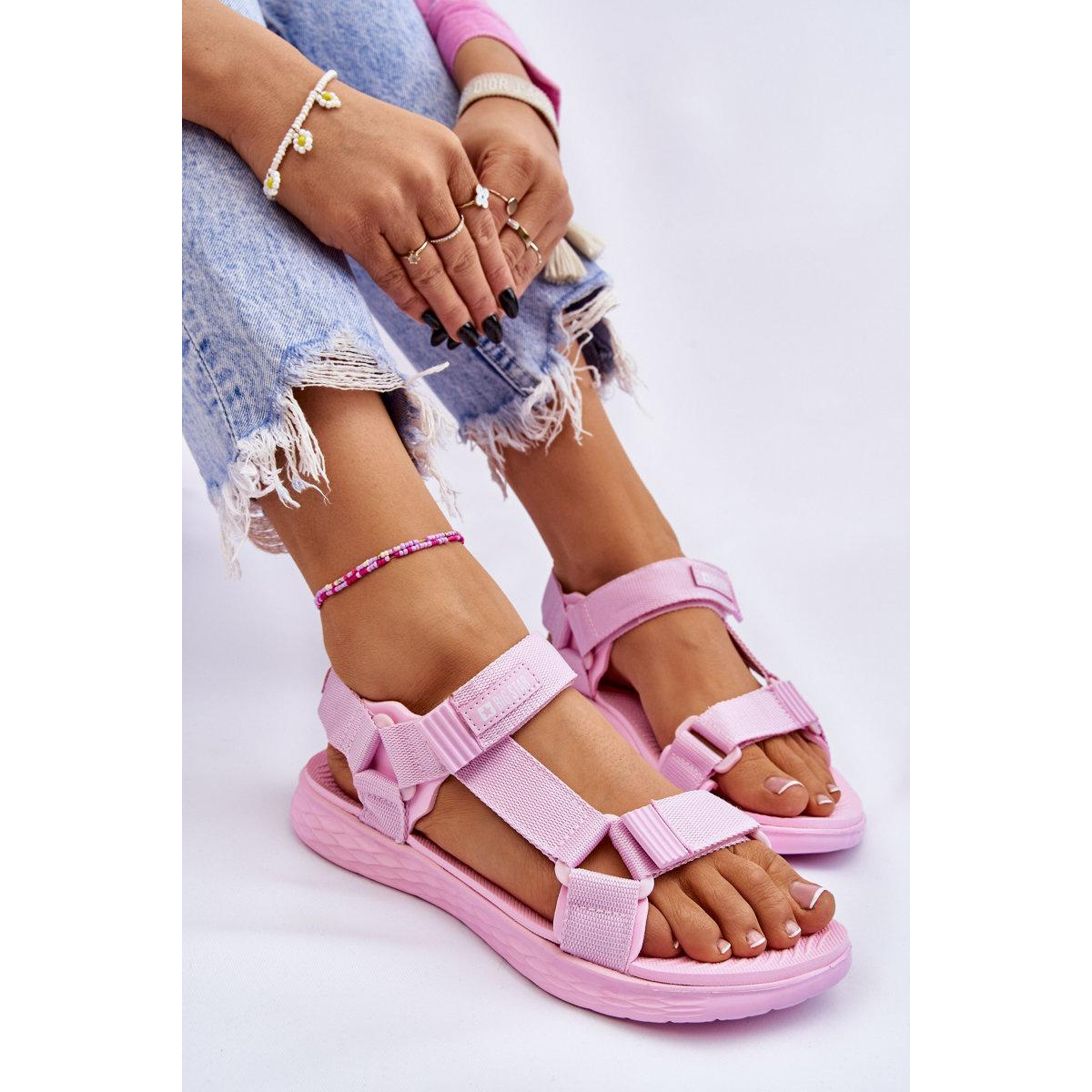 Dámske sandále Big Star LL274A100 Pink - Odtiene ružovej