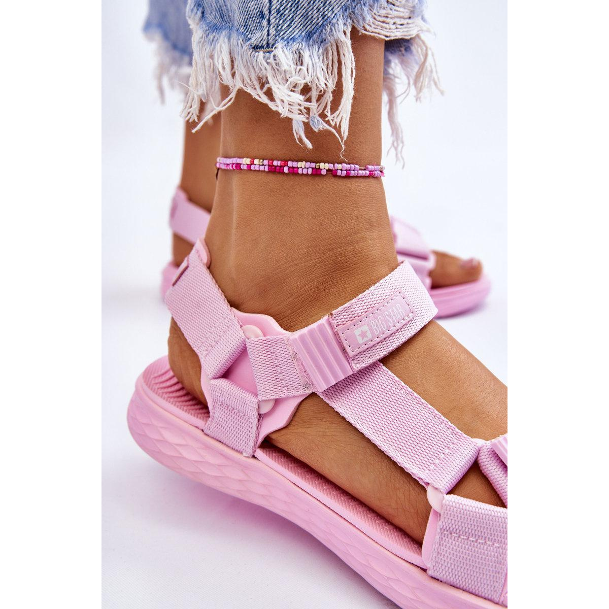 Dámske sandále Big Star LL274A100 Pink - Odtiene ružovej