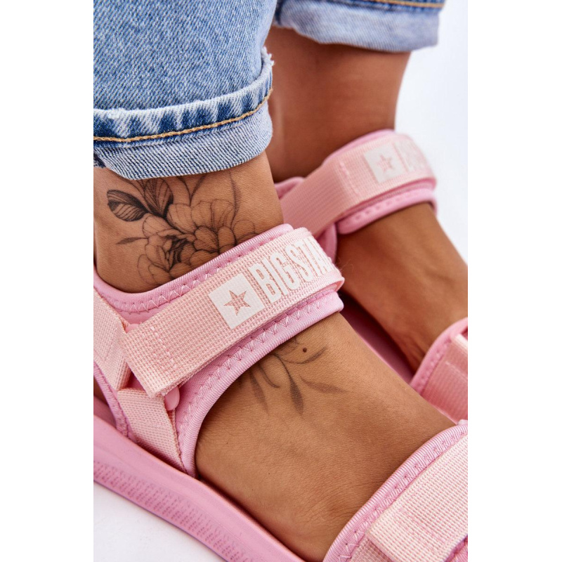 Dámske športové sandále Big Star LL274729 Pink - Odtiene ružovej
