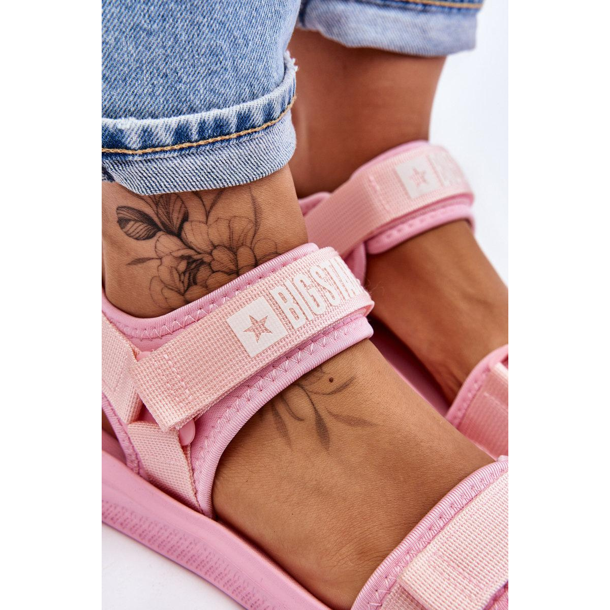 Dámske športové sandále Big Star LL274729 Pink - Odtiene ružovej