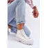 Tenisky s vysokým materiálom na bielej platforme Big Star LL274156 - Biela