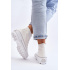Tenisky s vysokým materiálom na bielej platforme Big Star LL274156 - Biela