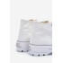 Tenisky s vysokým materiálom na bielej platforme Big Star LL274156 - Biela