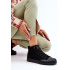 Dámske tenisky s vysokým materiálom Big Star LL27444 Black - Čierna