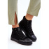 Dámske tenisky s vysokým materiálom Big Star LL27444 Black - Čierna