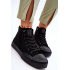 Dámske tenisky s vysokým materiálom Big Star LL27444 Black - Čierna
