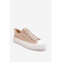 Nízka čipka -up tenisky Big Star LL274969 Beige - Béžová