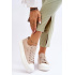 Nízka čipka -up tenisky Big Star LL274969 Beige - Béžová