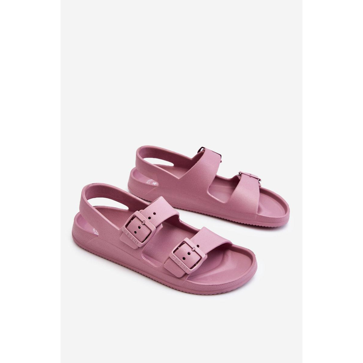 Dámske ľahké sandále Big Star LL274744 Purple - Odtiene fialovej